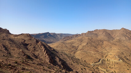 Mountains surrounding the village of Tifghelt, Tafraout
