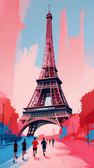 eiffel tower skyline