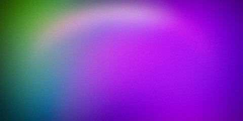 Gradient background blending from vibrant green to rich purple, with a subtle transition through blue and pink hues. The smooth gradient creates a harmonious and balanced visual effect