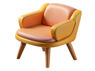 Fototapeta premium 3d sofa chair illustration
