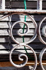 Spiral-shaped grille in Alhambra