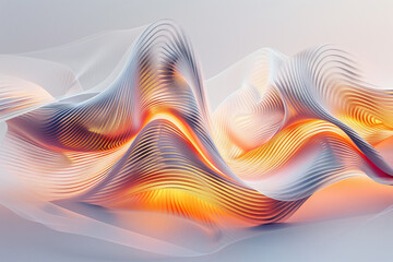 Glowing Abstract Ridges