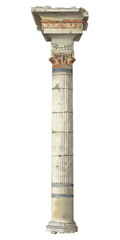Naklejka premium PNG Ancient column ruins illustration