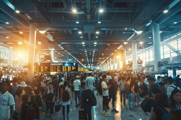 cyber security down, Chaos at the airport long lines
