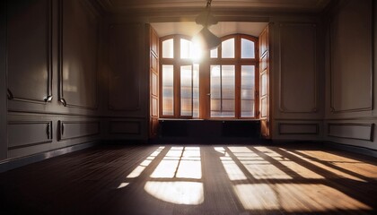 Fototapeta premium A hopeful day with emotional light and room