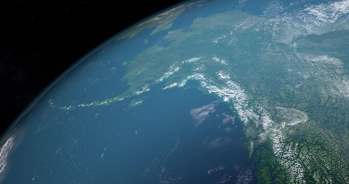 Gulf of Alaska in earth planet