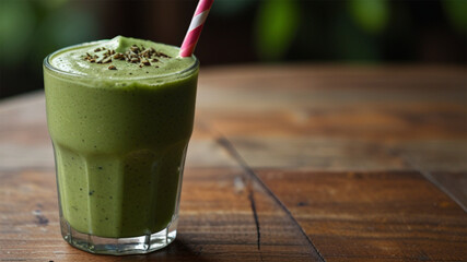 Green tea blended with whipped cream ,Smoothie vegetables with whipped cream