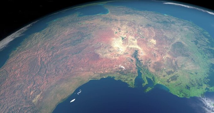Deserts in Australia in earth planet