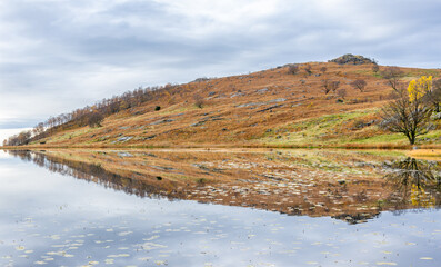 Spearhead reflection in the lake