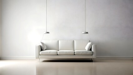 A Fragile Reminder: A Couch Suspended by a Single String