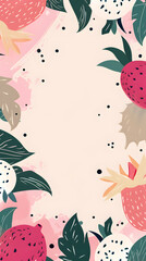 Dragon fruit pattern background illustration