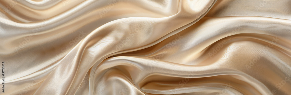 Poster shiny texture, neutral color tone, beige background with an elegant and sophisticated pattern in the