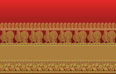 beautiful graphic saree design and this sari design is in Indian style which is for textile fashion industry and it can be used as wallpaper backdrop and website bg this style is originated in india