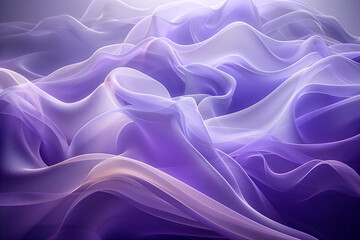 Obraz premium Dreamy Purple Silk Waves