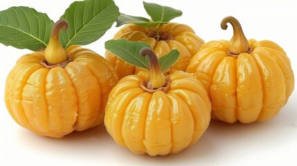 Isolated garcinia cambogia on soft background for adding text or design, ideal for creative projects