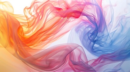 Colorful Abstract Flowing Fabric Background