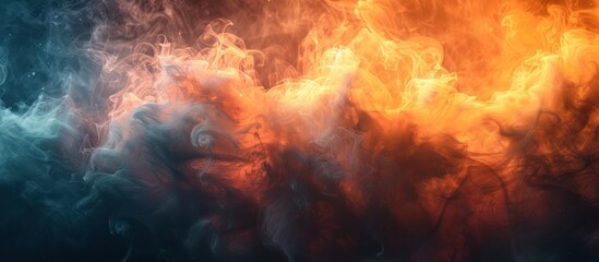 Abstract Fire and Smoke Composition