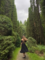 Woman in the summer park