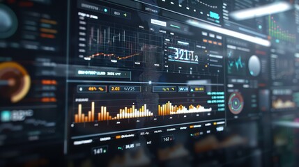 high-tech digital display showing a live, interactive budget matrix where financial variables can be adjusted in real-time, affecting projections and outcomes visually
