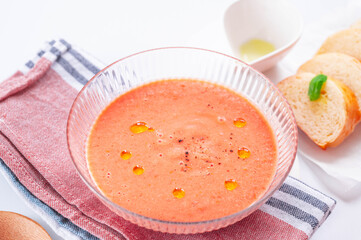 夏野菜のスープ　ガスパチョ