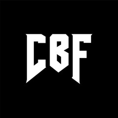 CBF letter logo design for technology company. CBF logo design black and white color combination. CBF logo, CBF vector, CBF design, CBF icon, CBF alphabet. CBF typography logo design.