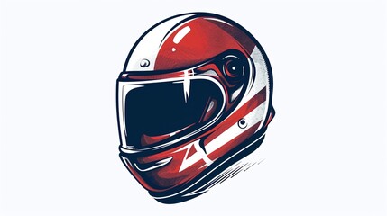 Fototapeta premium Rider helmet icon, motorcycle biker emblem, speed rider sign, motorcycling logo template. Vector illustration