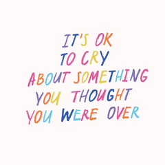 Mental health and self love positive inspirational psychological quotes,  hand drawn calligraphy, lettering, sayings. Vector hand drawn thoughts, good vibes vector illustration

