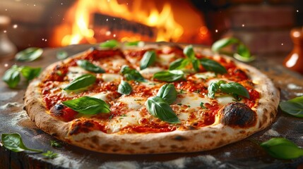 The Wood-Fired Margherita Pizza