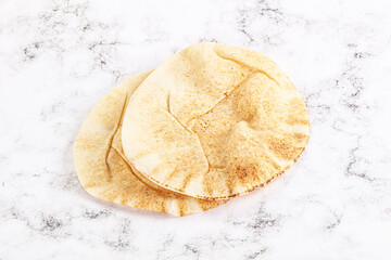 Traditional eastern round pita bread