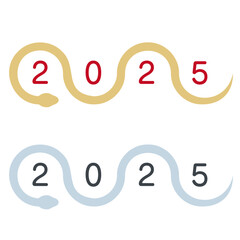 蛇と横書きの2025