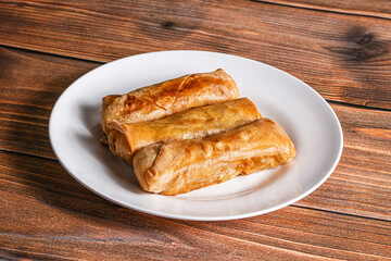 Traditional crispy fried stuffed springroll