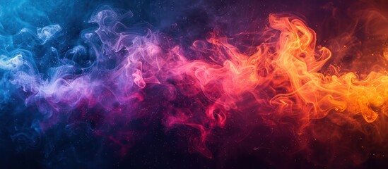 Fototapeta premium Abstract Smoke and Sparkles Abstract Background