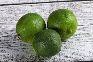 Green sour tropical Lime fruit
