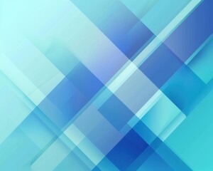 Angular shapes, cool blue gradient, flat design illustration