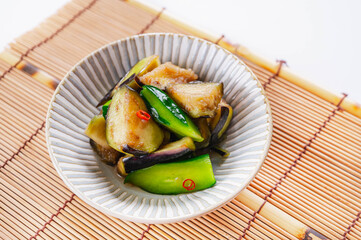 水ナスとキュウリの浅漬け