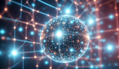 Fototapeta premium abstract light sphere