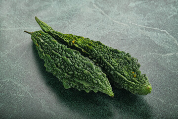 Raw green exotic Bitter melon