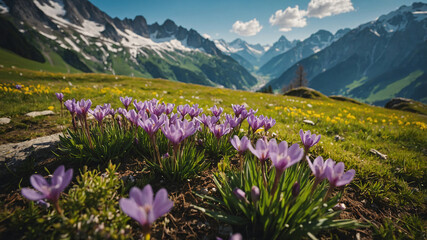 Obraz premium Spring time in Alps.