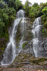 Waterfall called La Escalera. Jardin, Jardín, Antioquia, Colombia.