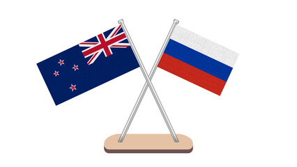 Russia New Zealand Flag