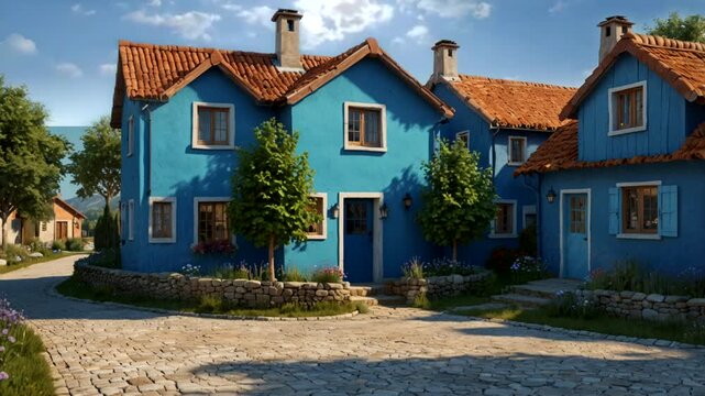 english village house