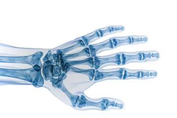 PNG  Detailed X-ray hand bones