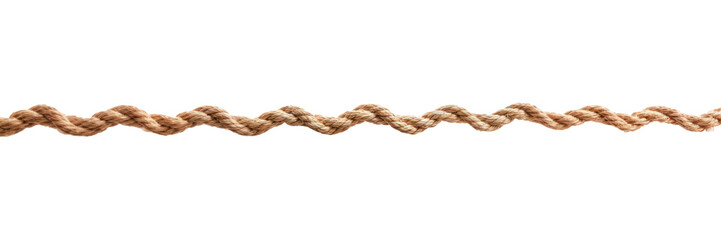 Fototapeta premium PNG Twisted brown rope isolated background