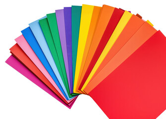 PNG Colorful paper sheets arrangement