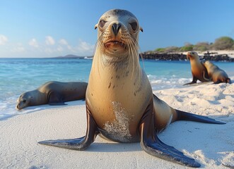 Fototapeta premium Sea Lion on the Beach