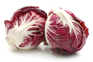 Obraz premium Whole Radicchio on a white background