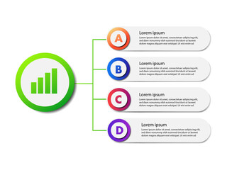 Abstract 4 steps Timeline infographic  elements .Vector illustration.