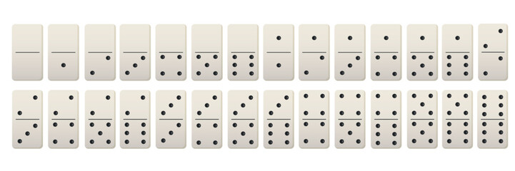 Vector image of chips from the board game dominoes. Concept of spending time together. Gambling. Element for your design