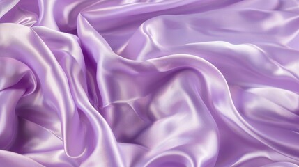 Obraz premium A background of soft, lavender satin material, creating a dreamy and delicate texture