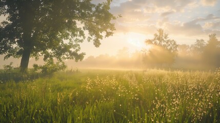 Obraz premium Free good morning scene wallpaper background photo